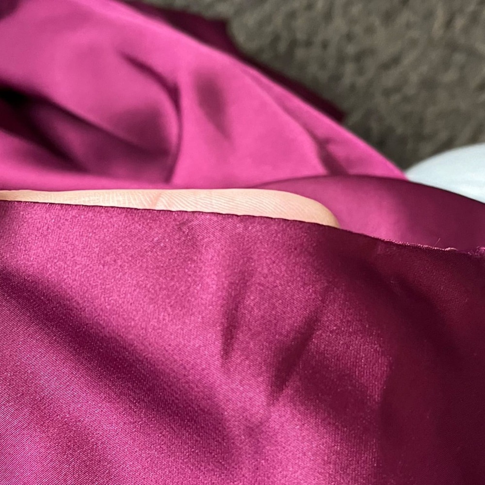 Anthropologie Hutch Silky Carver Maxi Gown In Eggplant Wine - Picture 9 of 11